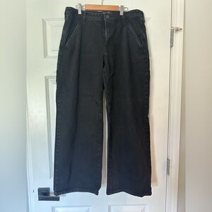 Banana republic black Highrise wide leg trouser
